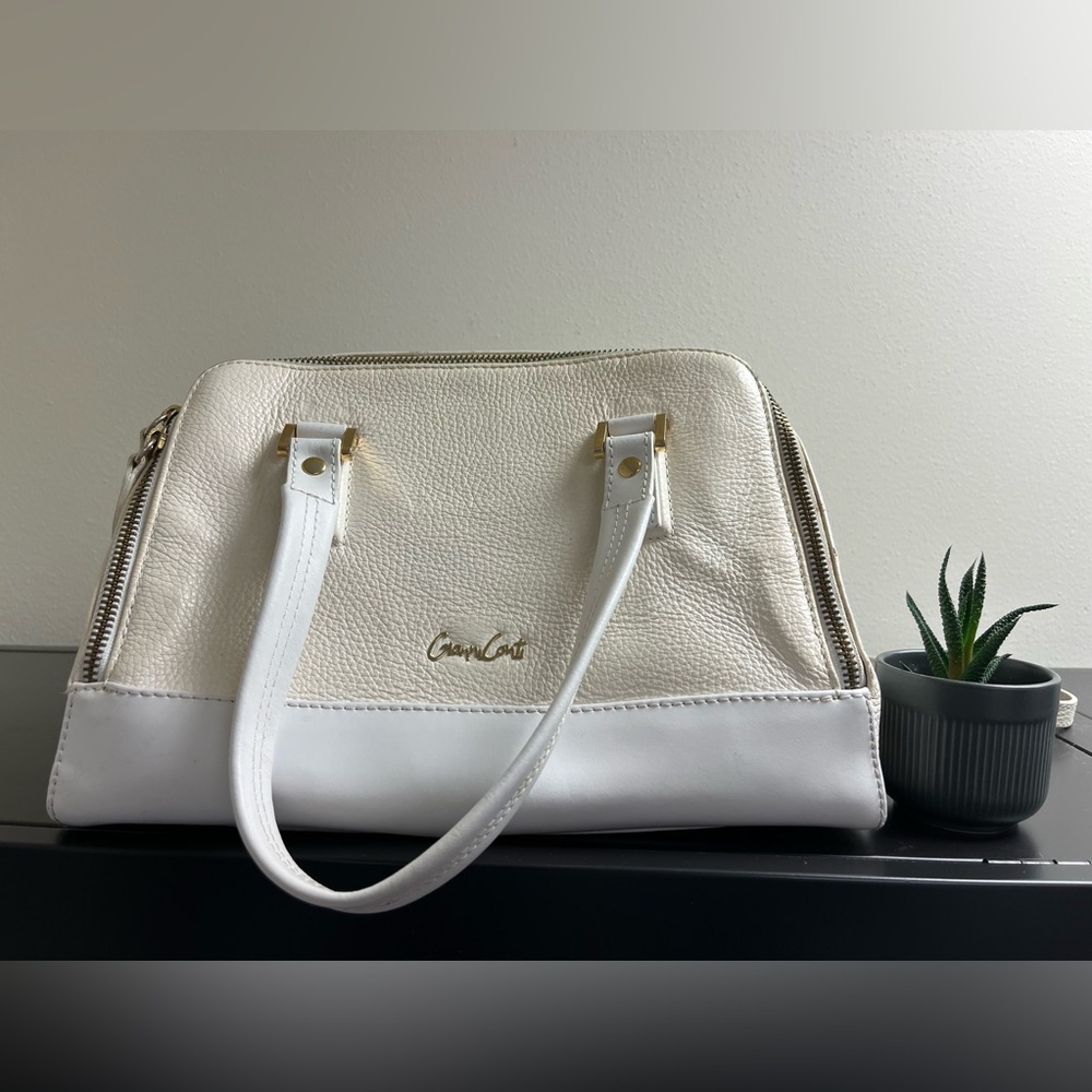 Gianni Conti White and Cream Handbag - Picture 2 of 16